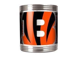 Great American Products 73518 Cincinnati Bengals Stainless Steel Can Holder with Metallic Graphics Great American Products 73518 Cincinnati Bengals Stainless Steel Can Holder with Metallic Graphics