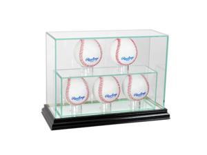 Perfect Cases 5UPBSB-B 5 Upright Baseball Display Case, Black Perfect Cases 5UPBSB-B 5 Upright Baseball Display Case, Black