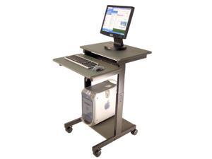 Luxor PS3945 Mobile Adjustable Height Presentation Computer Workstation Lectern Gray Luxor PS3945 Mobile Adjustable Height Presentation Computer Workstation Lectern Gray