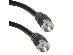 Cable Wholesale F-Pin / RG59 Coaxial Cable Black - 50 ft Cable Wholesale F-Pin / RG59 Coaxial Cable Black - 50 ft