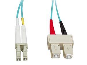 Cable Wholesale LC / SC Multimode Duplex Fiber Optic Cable 10-Gigabit Aqua 50/125 - 10 Meter (33ft) Cable Wholesale LC / SC Multimode Duplex Fiber Optic Cable 10-Gigabit Aqua 50/125 - 10 Meter (33ft)