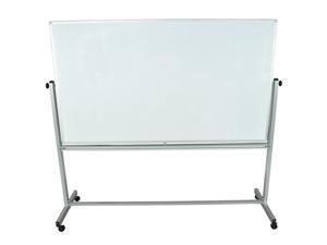 Offex Reversible Magnetic Mobile Whiteboard 72W X 40H Offex Reversible Magnetic Mobile Whiteboard 72W X 40H