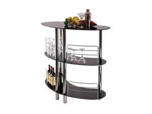 Winsome Martini Entertainment Bar In Black Metal Finish Winsome Martini Entertainment Bar In Black Metal Finish