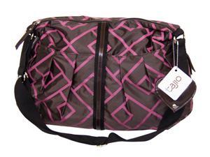 Tajio Maroon and Chocolate Brown Criss Cross Diaper Bag Tajio Maroon and Chocolate Brown Criss Cross Diaper Bag