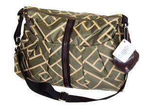 Tajio Olive Green Criss Cross Diaper Bag Tajio Olive Green Criss Cross Diaper Bag