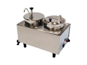 Benchmark USA 51073P Dual Well Warmer 1 Pump, 1 Lid-Ladle - 2 boxes Benchmark USA 51073P Dual Well Warmer 1 Pump, 1 Lid-Ladle - 2 boxes