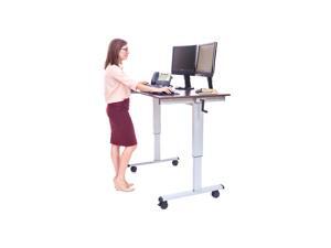 Luxor Standup-CF48-DW 48" Crank Adjustable Computer Workstation Stand Up Desk Luxor Standup-CF48-DW 48" Crank Adjustable Computer Workstation Stand Up Desk