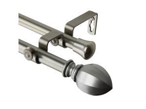 Garnet Double Curtain Rod 48-84 inch - Satin Nickel Garnet Double Curtain Rod 48-84 inch - Satin Nickel