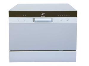 Kitchen Appliance Countertop Dishwasher with Delay Start in Silver Kitchen Appliance Countertop Dishwasher with Delay Start in Silver