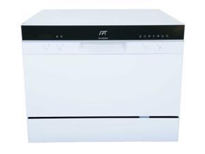 Kitchen Appliance Countertop Dishwasher with Delay Start in White Kitchen Appliance Countertop Dishwasher with Delay Start in White