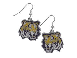 NCAA LSU Tigers Chrome Dangle Earrings NCAA LSU Tigers Chrome Dangle Earrings