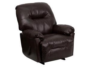 Contemporary Bentley Brown Bonded Leather Chaise Rocker Recliner By Flash Furniture Contemporary Bentley Brown Bonded Leather Chaise Rocker Recliner By Flash Furniture