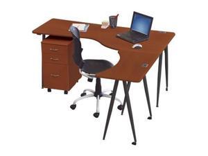 iFlex Series Full Table-Left 65w x 31d x 29h Cherry/Black iFlex Series Full Table-Left 65w x 31d x 29h Cherry/Black