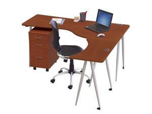 Balt Iflex Full Table Large Desk - Left - Cherry Balt Iflex Full Table Large Desk - Left - Cherry