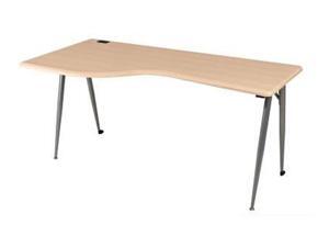 Balt Iflex Printer Table - Teak Top - Silver Legs Balt Iflex Printer Table - Teak Top - Silver Legs