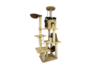 Armarkat X7805 78 Inch Ultra-soft Premium Cat Tower Tree in Golden Rod Armarkat X7805 78 Inch Ultra-soft Premium Cat Tower Tree in Golden Rod