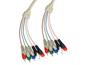 Cable Wholesale 5-RCA Video/Audio Component Mini Cable - 6 ft Cable Wholesale 5-RCA Video/Audio Component Mini Cable - 6 ft