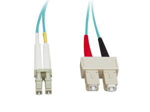 Cable Wholesale Fiber Optic Cable, LC / SC, Multimode, Duplex, 10-Gigabit Aqua, 50 / 125, 2 meter (6.6 foot) Cable Wholesale Fiber Optic Cable, LC / SC, Multimode, Duplex, 10-Gigabit Aqua, 50 / 125, 2 meter (6.6 foot)