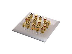 Cmple Speaker Wall Plate - 7.2 Surround Sound Distribution - 2-Gang Cmple Speaker Wall Plate - 7.2 Surround Sound Distribution - 2-Gang