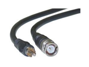RG59U Coaxial BNC to RCA Video Cable Black BNC Male to RCA Male 75 Ohm 25 foot RG59U Coaxial BNC to RCA Video Cable Black BNC Male to RCA Male 75 Ohm 25 foot