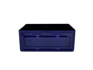 Sink w/ Raised Panel Front Apron On 1 Side & Fluted Front Apron On Other, Blue Sink w/ Raised Panel Front Apron On 1 Side & Fluted Front Apron On Other, Blue