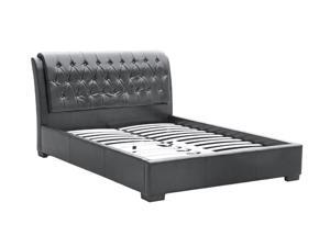 Fine Mod Imports Decorative Furniture Bianca Modern Bed with Tufted Headboard Queen Size Black Fine Mod Imports Decorative Furniture Bianca Modern Bed with Tufted Headboard Queen Size Black