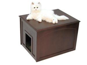 Crown Pet Home Indoor Cat Litter Cabinet with Espresso Finish Crown Pet Home Indoor Cat Litter Cabinet with Espresso Finish