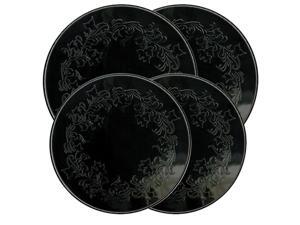 Range Kleen Kitchen Electric Stove Cooktop Round Burner Kovers "Ivy" Embossed Black Range Kleen Kitchen Electric Stove Cooktop Round Burner Kovers "Ivy" Embossed Black