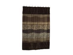 Carnation Home Fashions Felina Faux Fur-Trimmed Shower Curtain Carnation Home Fashions Felina Faux Fur-Trimmed Shower Curtain