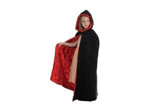 Morris Costumes Halloween Novelty Accessories Cape velvet Child Black/red Morris Costumes Halloween Novelty Accessories Cape velvet Child Black/red