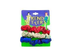 Bulk Buys Asian Fabric Hair Scrunchies Set Pack Of 24 Bulk Buys Asian Fabric Hair Scrunchies Set Pack Of 24