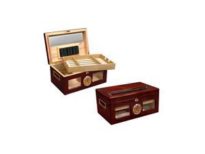 Prestige Import group 120 Ct. Lacquer Humidor with Beveled Glass Prestige Import group 120 Ct. Lacquer Humidor with Beveled Glass