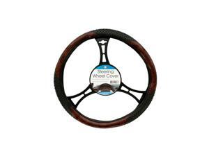 Bulk Buys Textured Two-Tone Steering Wheel Cover - Pack of 6 Bulk Buys Textured Two-Tone Steering Wheel Cover - Pack of 6