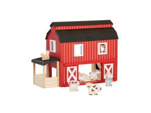 Guidecraft Kids Indoor Playschool Big Red Barn Guidecraft Kids Indoor Playschool Big Red Barn