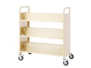 Guidecraft Kids Indoor Playschool Book Truck Pearl Guidecraft Kids Indoor Playschool Book Truck Pearl