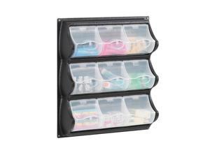 Safco Home Office Products 9 Pocket Panel Bins Black Safco Home Office Products 9 Pocket Panel Bins Black