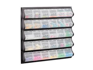 Safco Home Office Products 30 Pocket Panel Bins Black Safco Home Office Products 30 Pocket Panel Bins Black