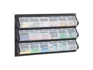 Safco Home Office Products 18 Pocket Panel Bins Black Safco Home Office Products 18 Pocket Panel Bins Black