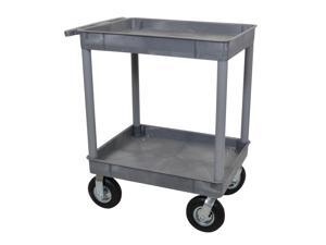 Luxor Gray 24" x 32" 2 Tub Cart 8" Pneumatic Casters Luxor Gray 24" x 32" 2 Tub Cart 8" Pneumatic Casters