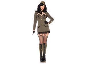 Pin Up Army Girl Adult Costume - Large Pin Up Army Girl Adult Costume - Large