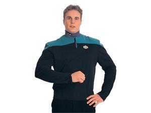Dr. Bashir Star Trek Costume Uniform Shirt (Teal) - Adult Deep Space Nine Uniform Costumes Dr. Bashir Star Trek Costume Uniform Shirt (Teal) - Adult Deep Space Nine Uniform Costumes