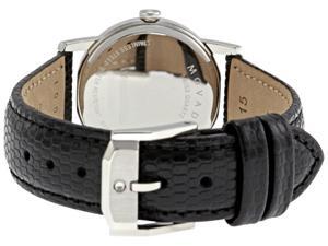 Movado Museum Black Dial Black Leather Strap Ladies Watch 2100004 Movado Museum Black Dial Black Leather Strap Ladies Watch 2100004