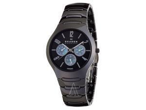Skagen 817SXBC1 Black Dial Multifunction Black Ceramic Men's Watch Skagen 817SXBC1 Black Dial Multifunction Black Ceramic Men's Watch