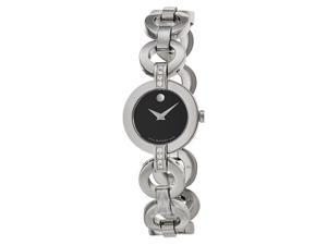 Movado Women’s Bela Moda Stainless Steel Diamond Bracelet Watch 0606263 Movado Women’s Bela Moda Stainless Steel Diamond Bracelet Watch 0606263