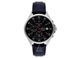 Seiko SKS495 Chronograph Men's Quartz Watch - Stainless Steel Case, Leather Calf Skin Strap, Japanese Quartz (Battery-Powered) Seiko SKS495 Chronograph Men's Quartz Watch - Stainless Steel Case, Leather Calf Skin Strap, Japanese Quartz (Battery-Powered)