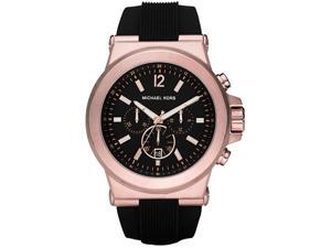 Michael Kors Chronograph Black Dial Black Rubber Mens Watch MK8184 Michael Kors Chronograph Black Dial Black Rubber Mens Watch MK8184