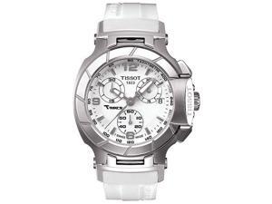 Tissot T-Race White Rubber Chronograph Ladies Watch T0482171701700 Tissot T-Race White Rubber Chronograph Ladies Watch T0482171701700