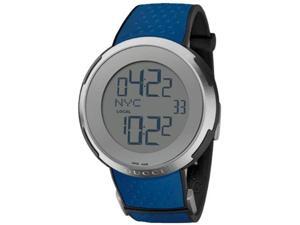 Gucci I-Gucci Digital Dial Blue Rubber Mens Watch YA114105 Gucci I-Gucci Digital Dial Blue Rubber Mens Watch YA114105