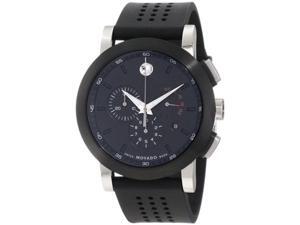 Movado Museum Black PVD Steel Chronograph Mens Watch 0606545 Movado Museum Black PVD Steel Chronograph Mens Watch 0606545
