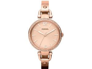 Fossil Georgia Glitz Rose Dial Rose Gold-tone Ladies Watch ES3226 Fossil Georgia Glitz Rose Dial Rose Gold-tone Ladies Watch ES3226
